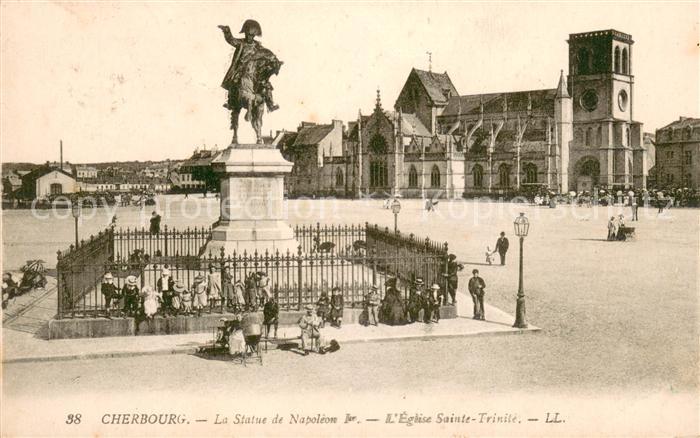 Cherbourg Statue de Napoléon Ier Monument Eglise Sainte Trinité