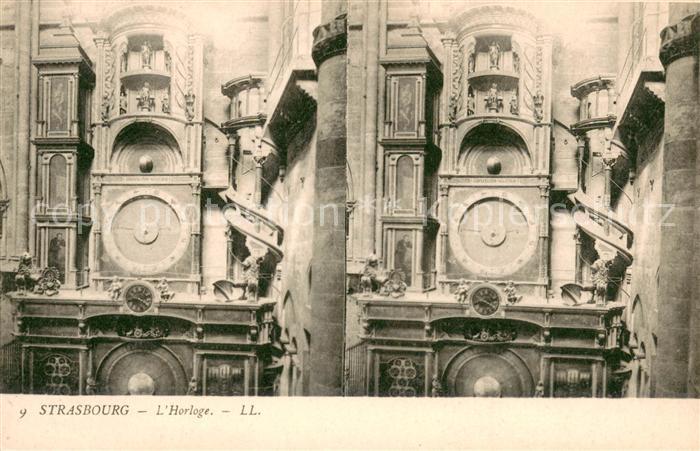 Strasbourg Alsace Horloge Stereokarte