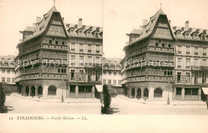 Strasbourg Alsace Vieille Maison Stereokarte