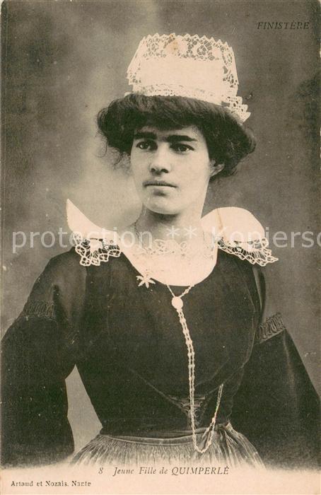 Quimperle Jeune Fille Costumes Trachten
