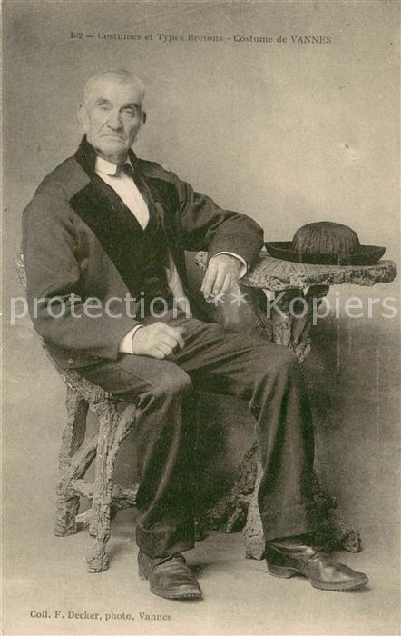 Vannes 56 Costumes et Types Bretons Trachten