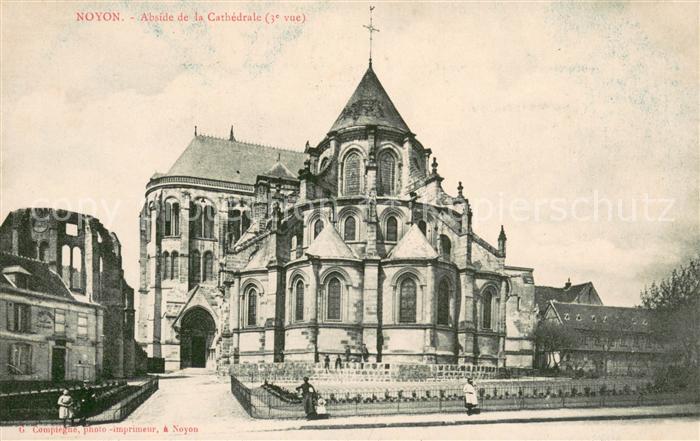Noyon Oise Abside de la Cathedrale