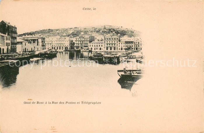 Cette Sete Quai de Bosc a la Rue des Postes et Télégraphes
