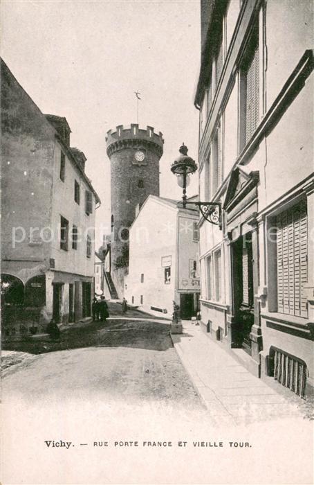 Vichy Allier Rue Porte France et vieille tour
