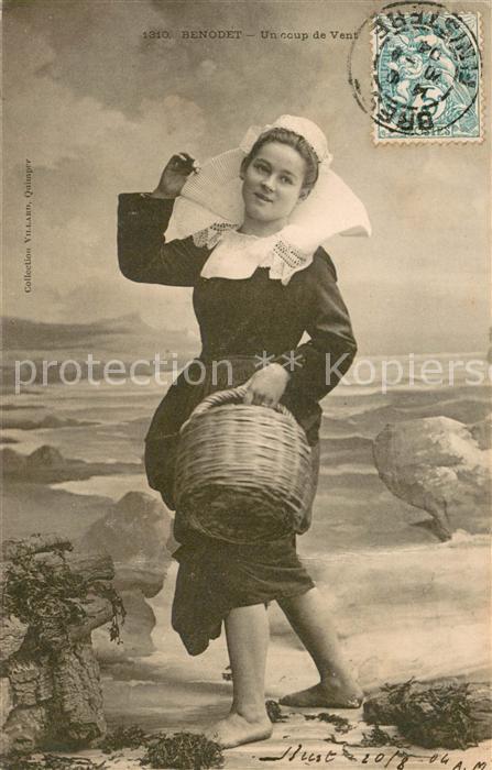 Benodet Jeune fille Costumes Coup de vent Trachten