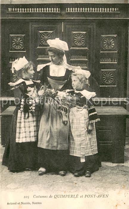 Quimperle Costumes de Quimperle et Pont Aven Trachten
