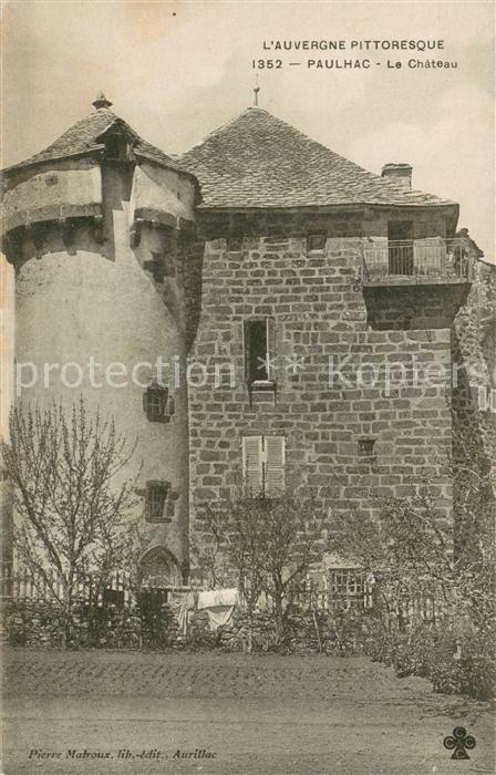 Paulhac Cantal Auvergne Chateau Schloss
