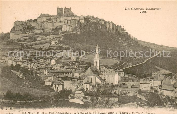 Saint-Flour Cantal Vue Generale La ville et le faubourg Va