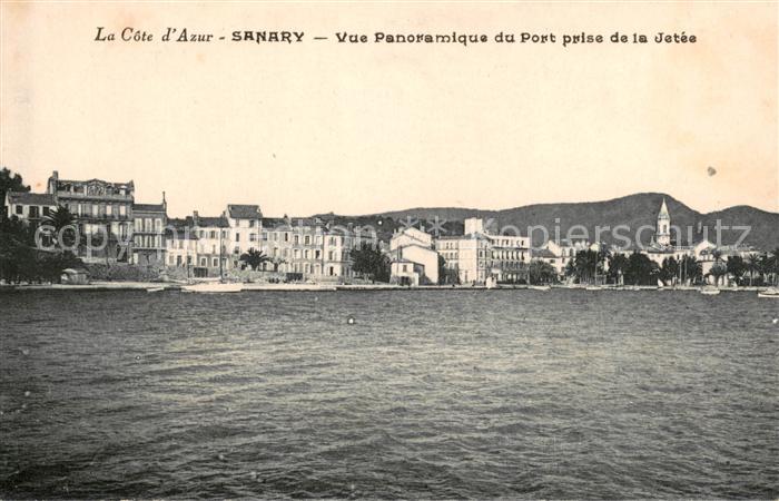 Sanary-sur-Mer Vue panoramique du port prise de la jet