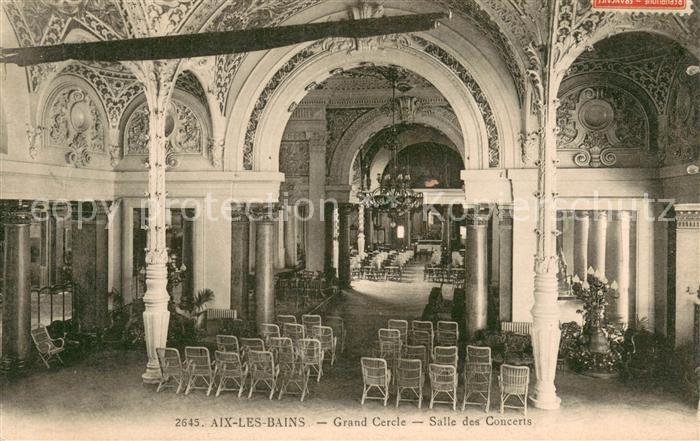 Aix-les-Bains Grand Cercle Salle des Concerts