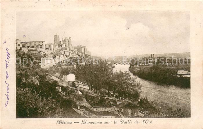 Beziers Panorama sur la Vallee de l'Orb