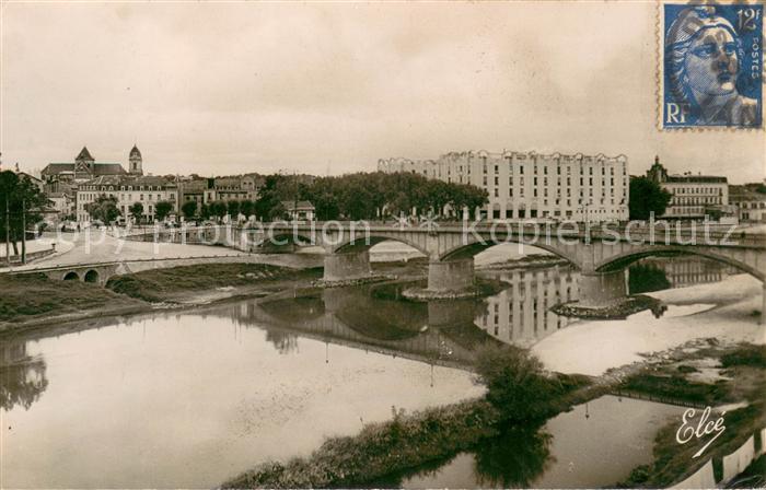 Dax Landes Le Pont sur l'Adour et le Splendid