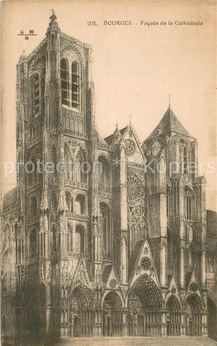 Bourges Facade de la Cathedrale