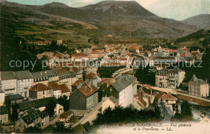 La Bourboule Vue Generale et le Puy Gros