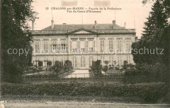 Chalons-sur-Marne Facade de la Prefecture vue du Cours d Ornesson