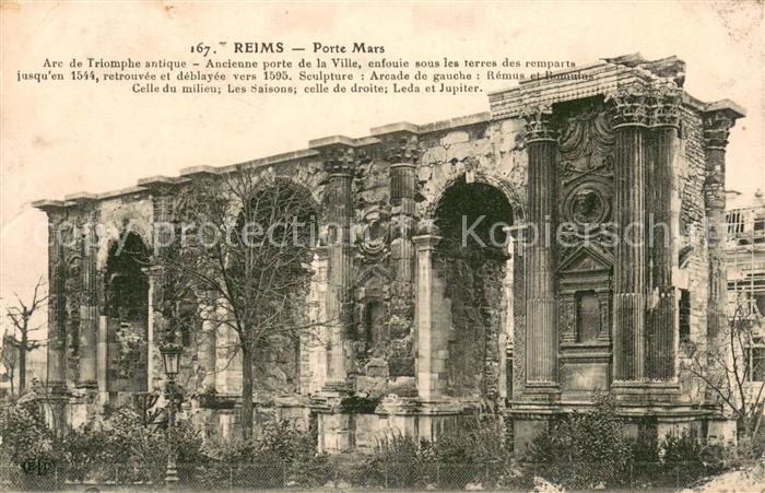 Reims Champagne Ardenne Porte Mars Arc de Triomphe antique