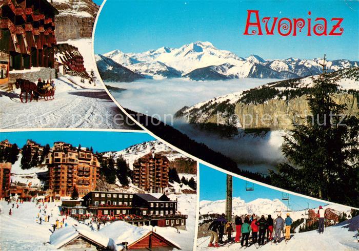 Avoriaz Teilansichten Wintersportplatz Franzoesische Alpen