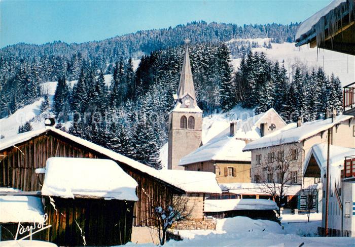 Les Gets Haute Savoie Une image de la station en hiver