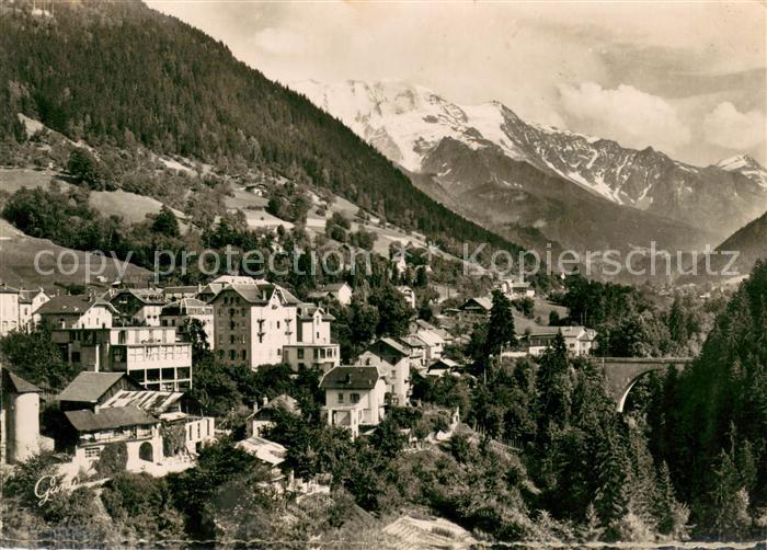 Saint-Gervais-les-Bains Panorama le Dôme de Miage Alpes et Pont du Diable