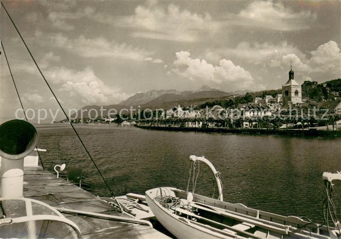 Evian-les-Bains Haute Savoie Vue Generale Les Memises et Dent d Oche Alpes