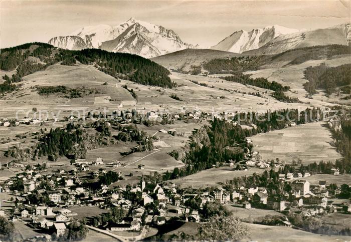 Megeve Panorama et Massif du Mont Blanc Alpes