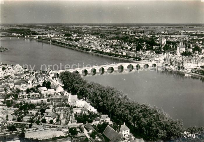 Gien 45 Pont sur la Loire vue aérienne
