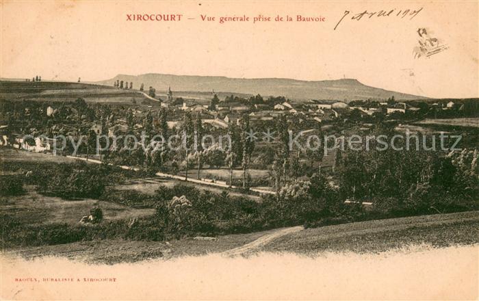 Xirocourt Vue generale prise de la Bauvoie