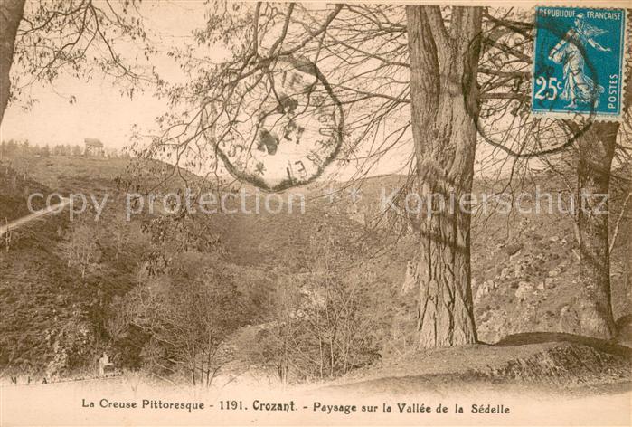 Crozant Paysage sur la Vallee de la Sedelle