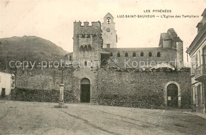 Luz-Saint-Sauveur Hautes Pyrenees Eglise des Templiers