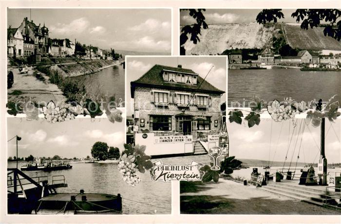 Nierstein Rhein Gasthaus Rheinlust Rheinterrasse