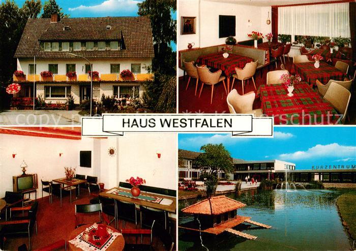 Bad Waldliesborn Haus Westfalen Kurzentrum Gastraum TV Raum Schwanenteich