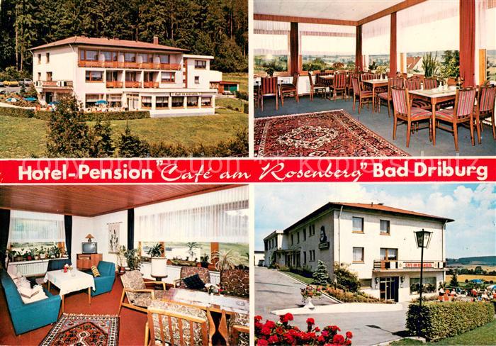 Bad Driburg Hotel Pension Cafe am Rosenberg Gastraeume