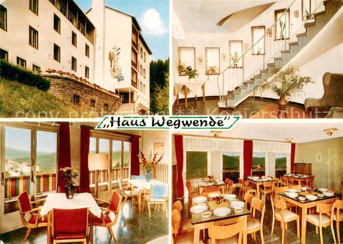 Werdohl Haus Wegwende Gastraeume Treppenaufgang