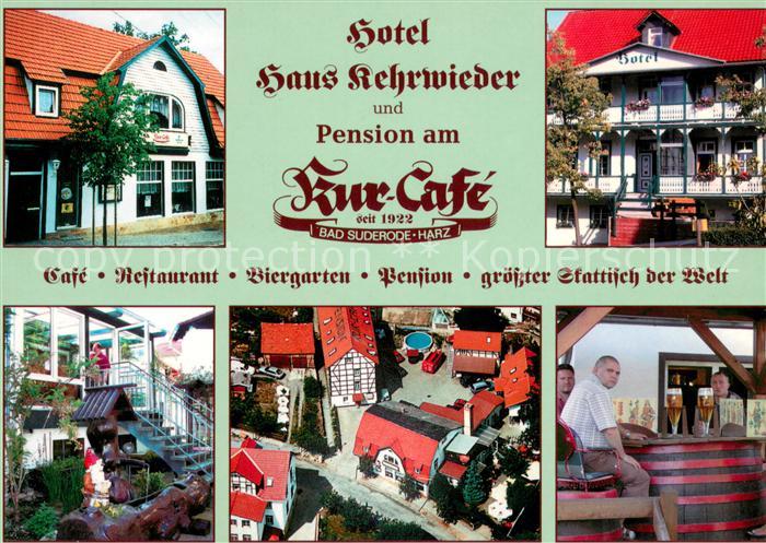 Bad Suderode Hotel Haus Wiederkehr Cafe Restaurant Biergarten Skattisch