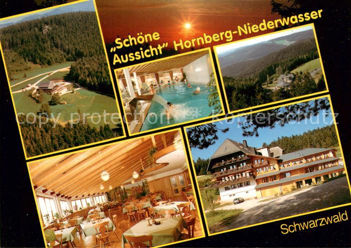 Niederwasser Hoehen Hotel Gasthof Schoene Aussicht Panorama Speisesaal Hallenbad
