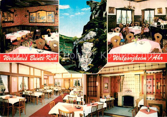 Walporzheim Cafe und Weinhaus Bunte Kuh Gastraeume Kaminzimmer