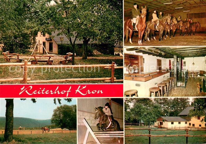 Neumagen-Dhron Reiterhof Kron Koppel Reithalle Springen Bar