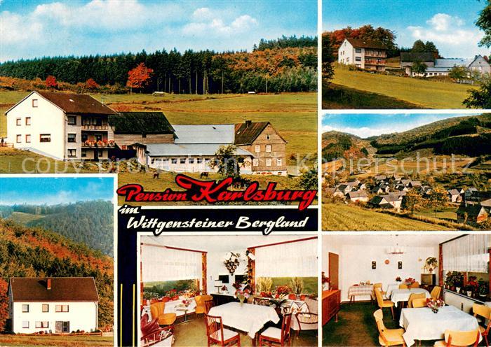 Diedenshausen Wittgenstein Pension Karlsburg im Wittgensteiner Bergland Gastraeu