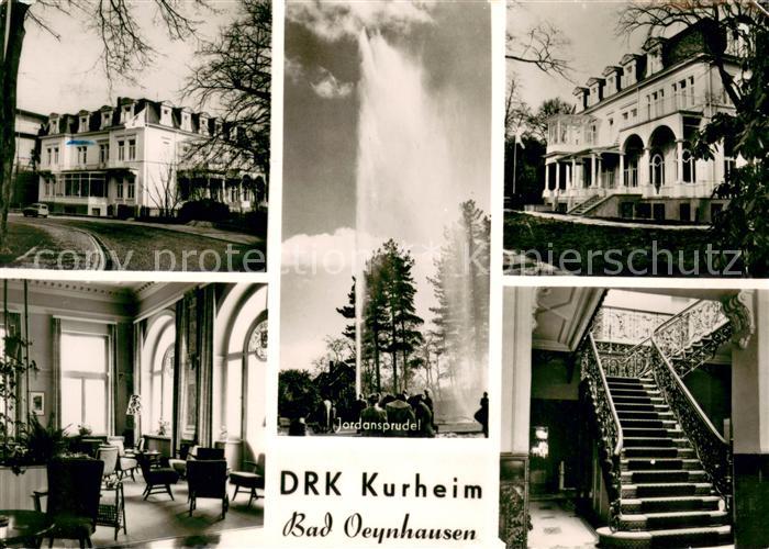 Bad Oeynhausen DRK Kurheim Gastraum Jordansprudel Treppenaufgang