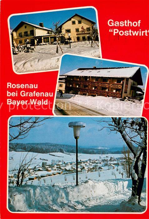 Rosenau Grafenau Gasthof Postwirt Panorama