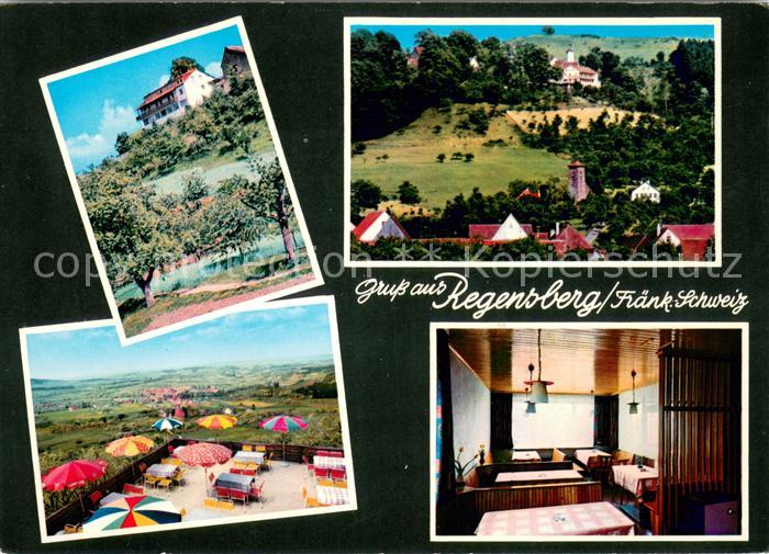 Regensberg Kunreuth Berggasthof Pension Terrasse Gaststube