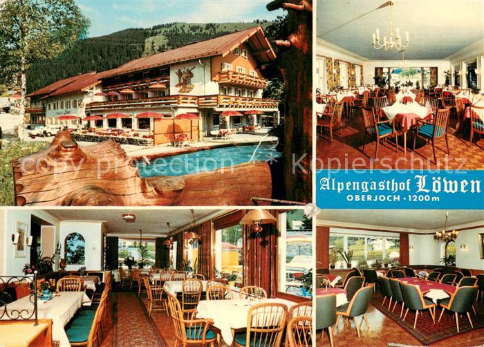 Oberjoch Alpengasthof Loewen Gastraeume
