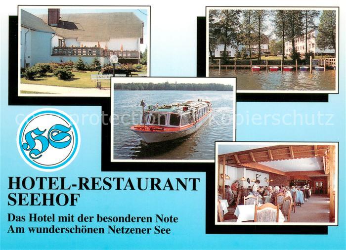 Netzen Hotel Restaurant Seehof am Netzener See Fahrgastschiff Emster