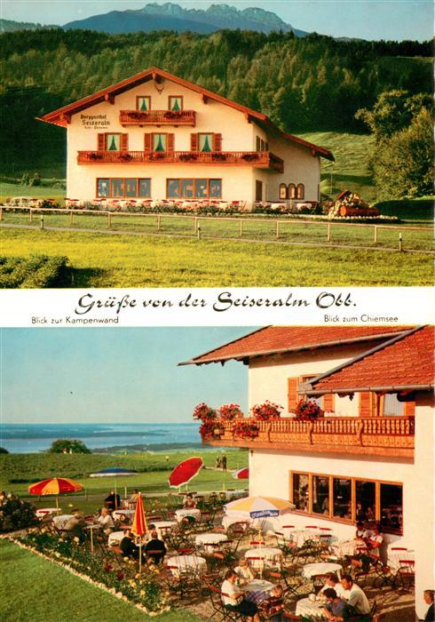 Seiseralm Chiemgau Berggasthof Seiseralm Kampenwand Chiemseeblick