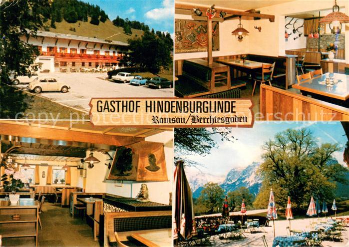 Ramsau Berchtesgaden Gasthaus Cafe Hindenburglinde Gastraeume Terrasse