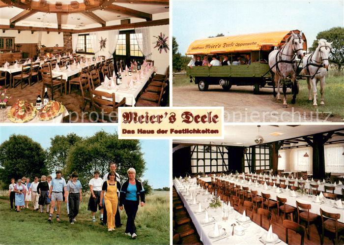 Stemwede Altdeutsches Gasthaus Meiers Deele Gastraeume Pferdewagen