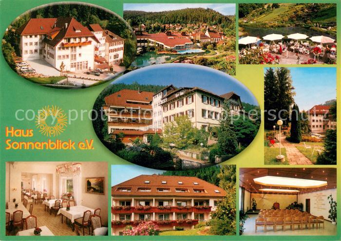 Bad Teinach-Zavelstein Haus Sonnenblick Panorama Gastraum Terrasse Park