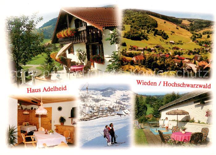 Wieden Schwarzwald Haus Adelheid Gaststube Wassertretanlage Panorama Skilift