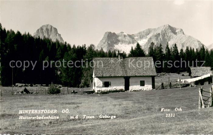Hinterstoder Huttererbodenhuette Totes Gebirge