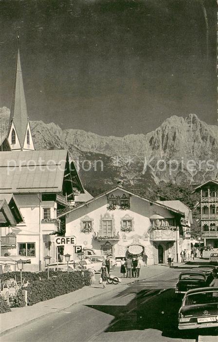 Seefeld Tirol Motiv mit Tiroler Schmuckkastl Cafe Alpenblick